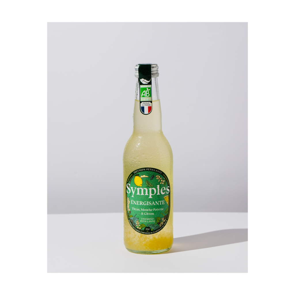 33cl - Infusion pétillante Energisante verte thym-citron CONSIGNE (consigné) bio - Symples