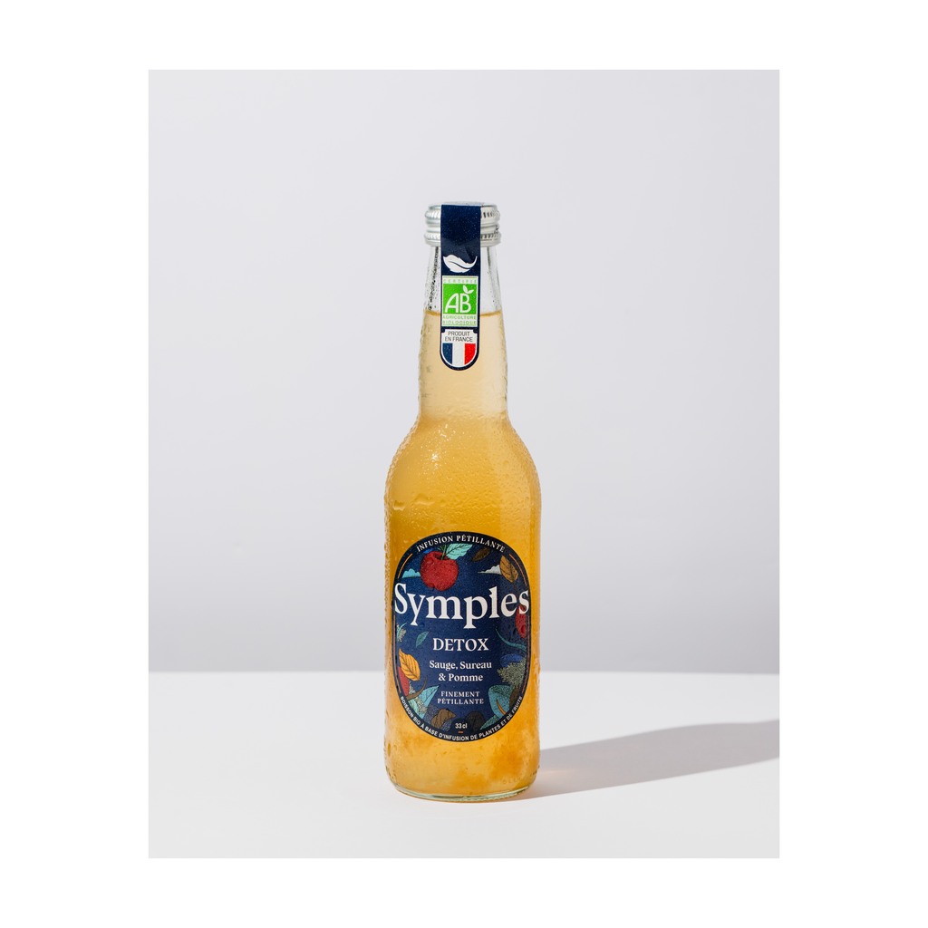 33cl - Infusion pétillante Détoxifiante sureau-pomme CONSIGNE bio - Symples