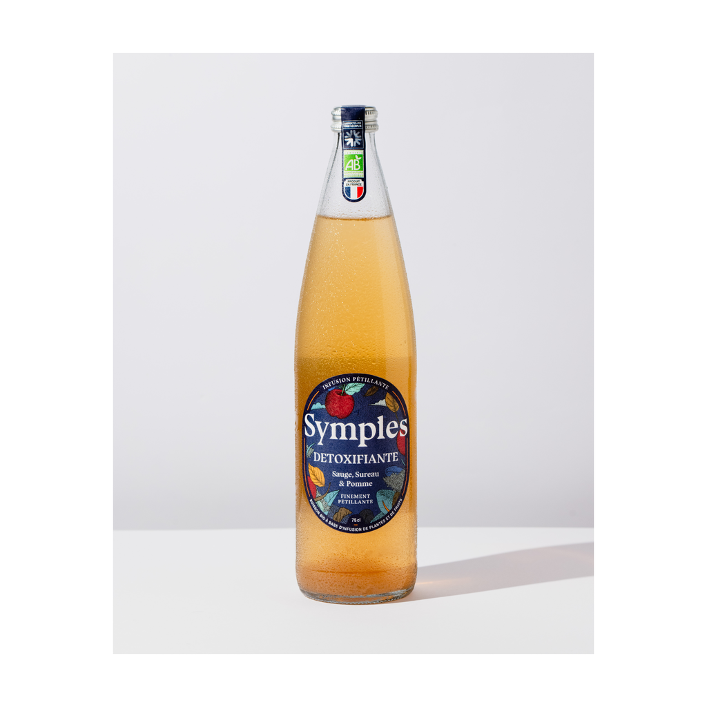 75cl - Infusion pétillante Détoxifiante sureau-pomme bio (réemploi) - Symples