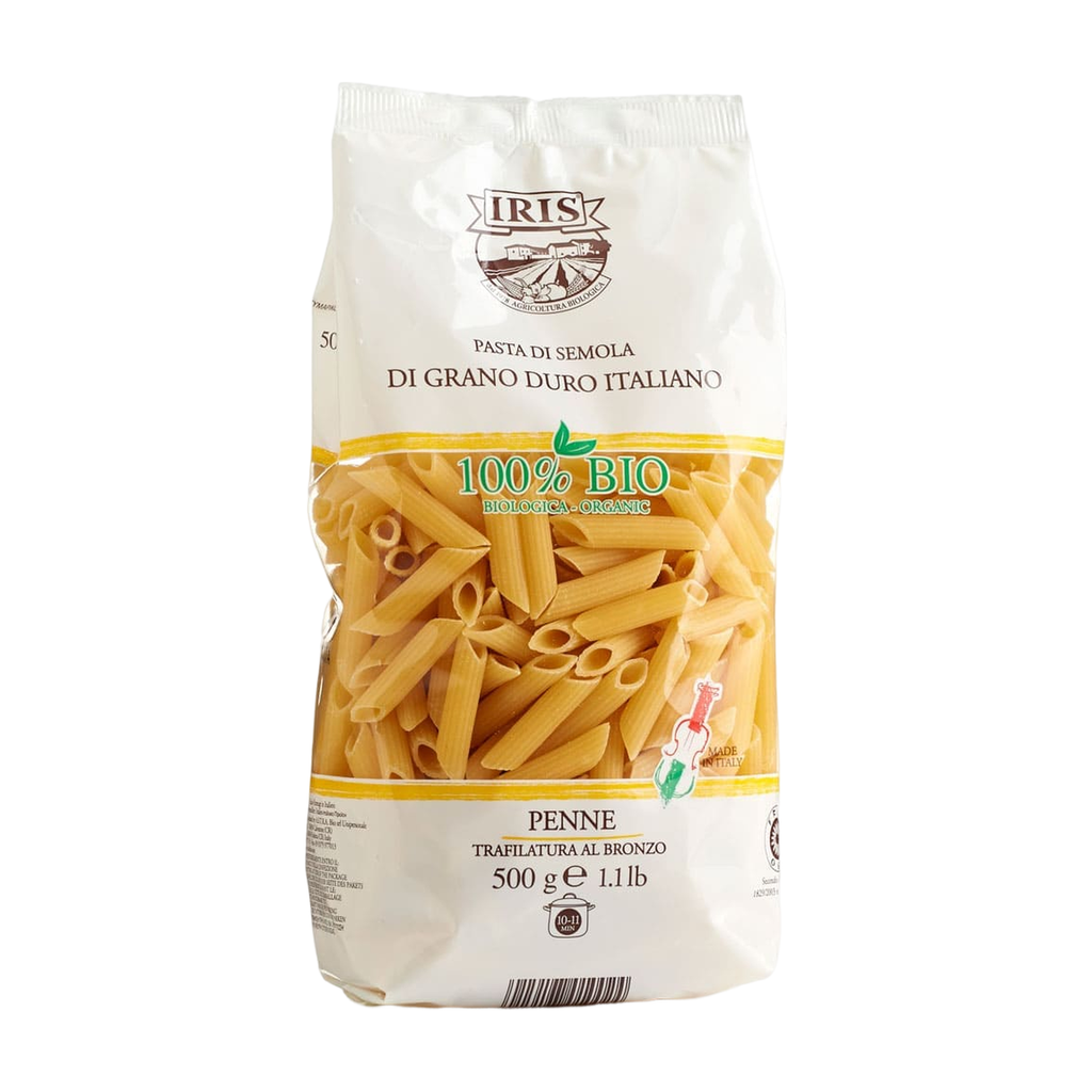 [IR-BL-PENNE500] 500g - Penne blanches (Penne semola) bio - Iris