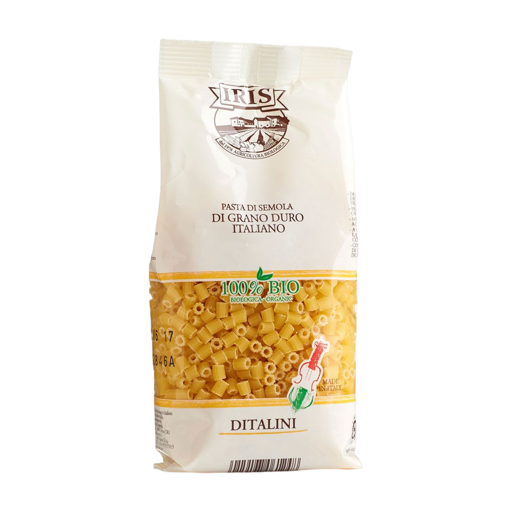 [IR-BL-DITALINI250] 250g - Ditalini Rigati blanches (Ditalini Rigati semola) bio - Iris