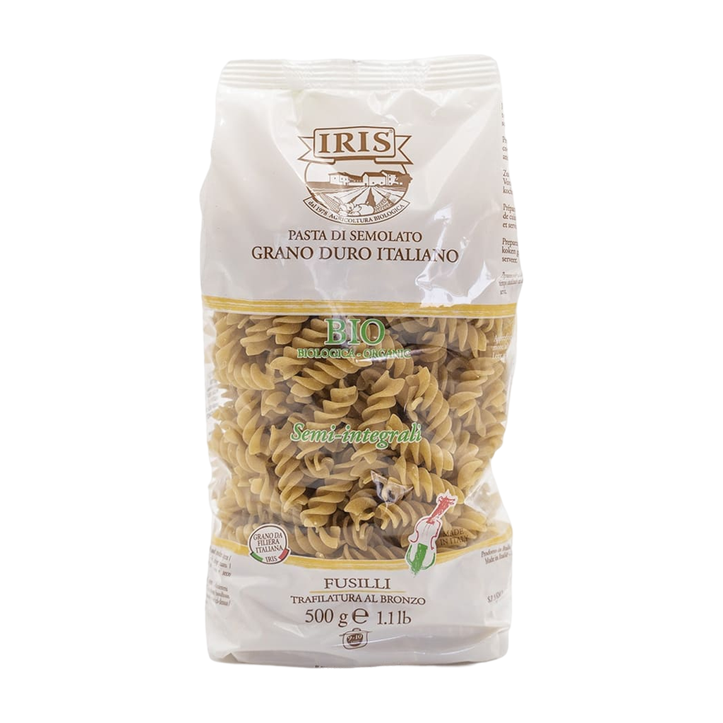 [IR-DC-SPIRAL500] 500g - Spirales demi-complètes (Fusili semolato) bio - Iris