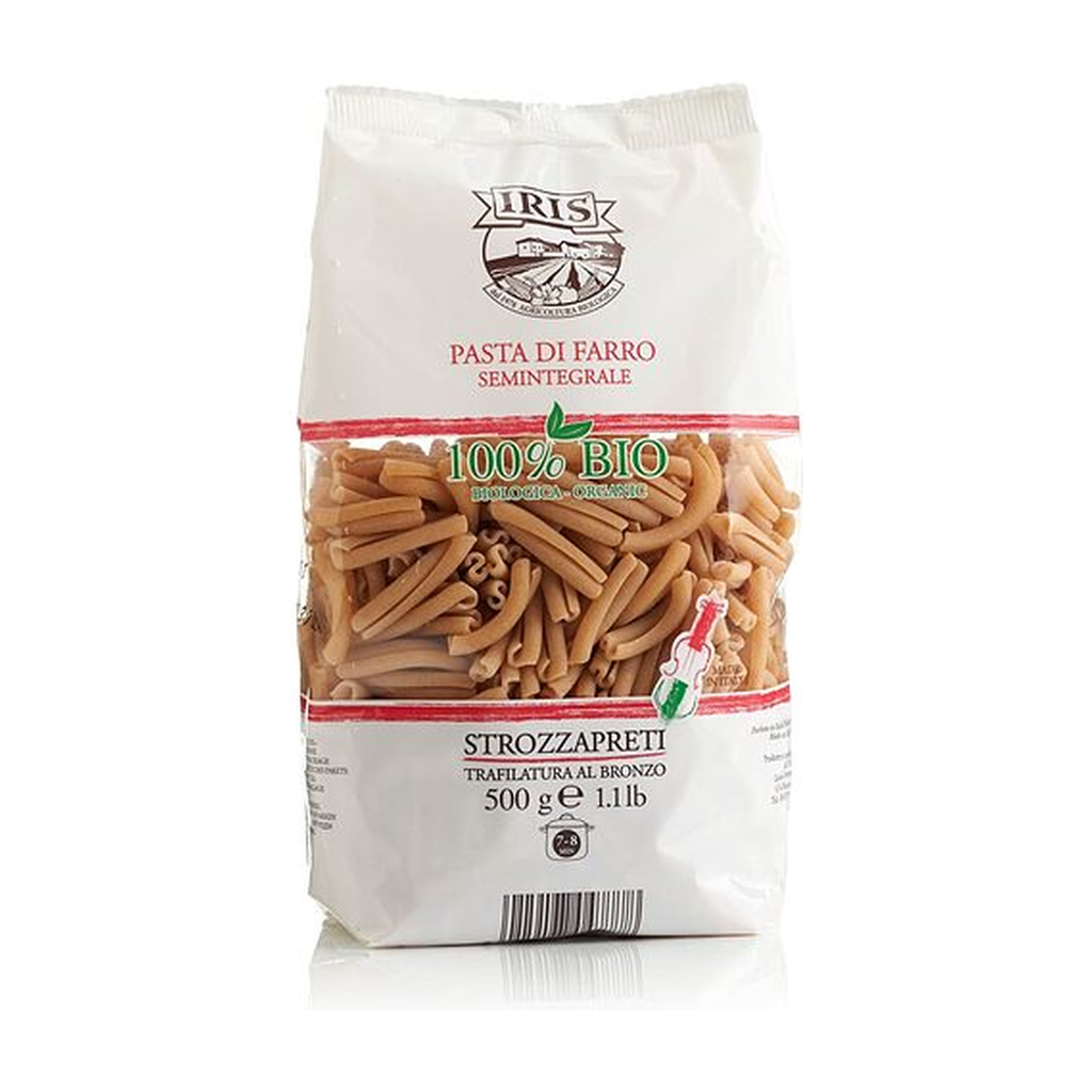 [IR-PEDC-STROZ500] 500g - Caserecce épautre demi-complètes (Caserecce farro semint.) bio - Iris