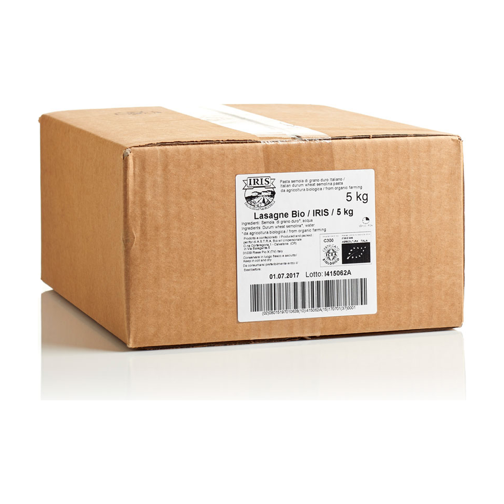 [IR-BL-LASAGNSU5KG] 5kg - Lasagnes (Lasagne Senza Uovo) bio - Iris