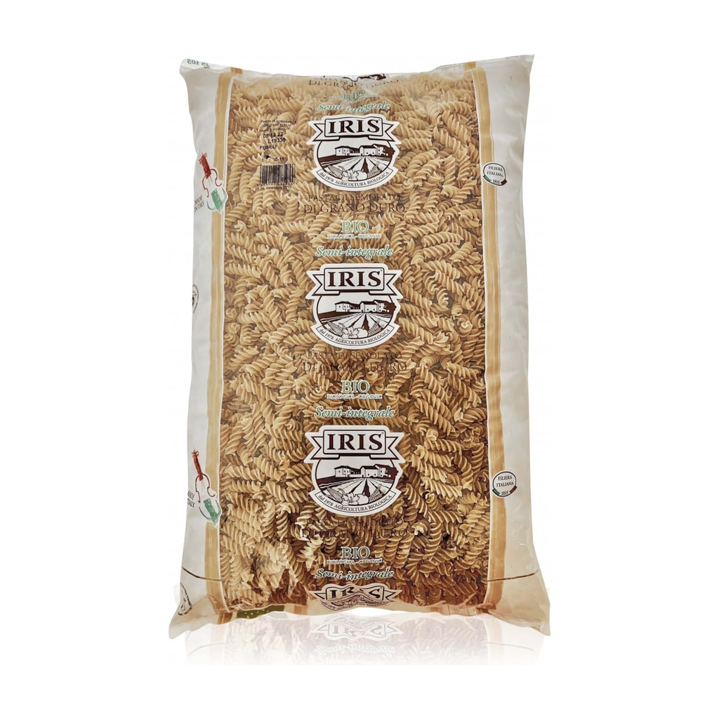 [IR-DC-SPIRAL5KG] 5kg - Spirales demi-complètes (Fusili semolato) bio - Iris