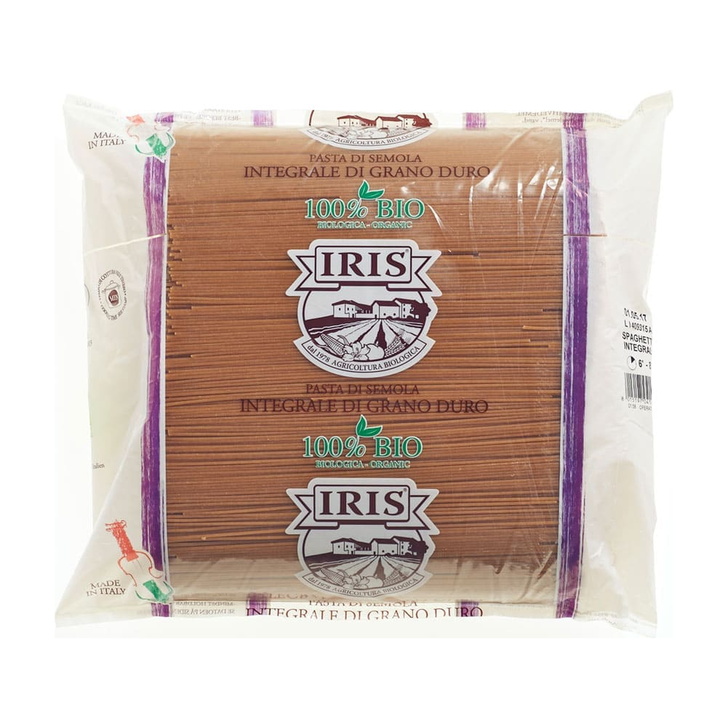 [IR-CP-SPAG5KG] 5kg - Spaghettis complètes (Spaghetti integrali) bio - Iris