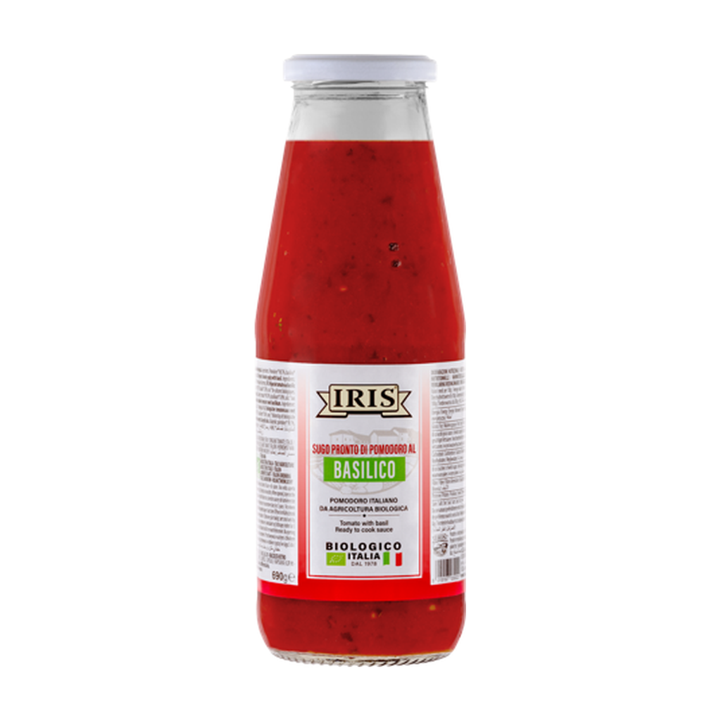 690g - Pulpe de tomate basilic (Pomodoro al Basilico) bio - Iris