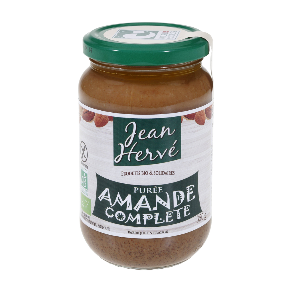 [JH-PURAMCPT350] 350g - Purée d'amande complète bio - Jean Hervé