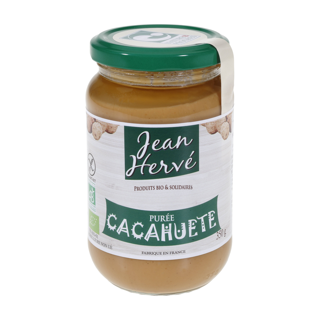[JH-PURCACAH350] 350g - Purée de cacahuète bio - Jean Hervé