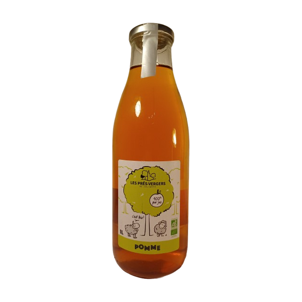 [JO-POMCL100] 1l - Jus de Pomme Clair bio - Les Prés Vergers de Jolimetz
