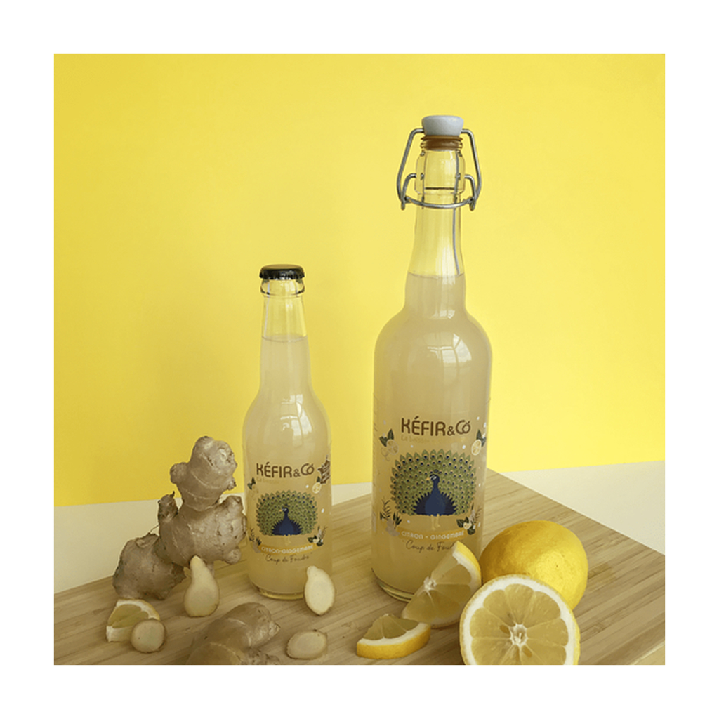 [KC-CIGI75] 75cl - Kéfir Citron Gingembre bio (réemploi) - Kefir and Co