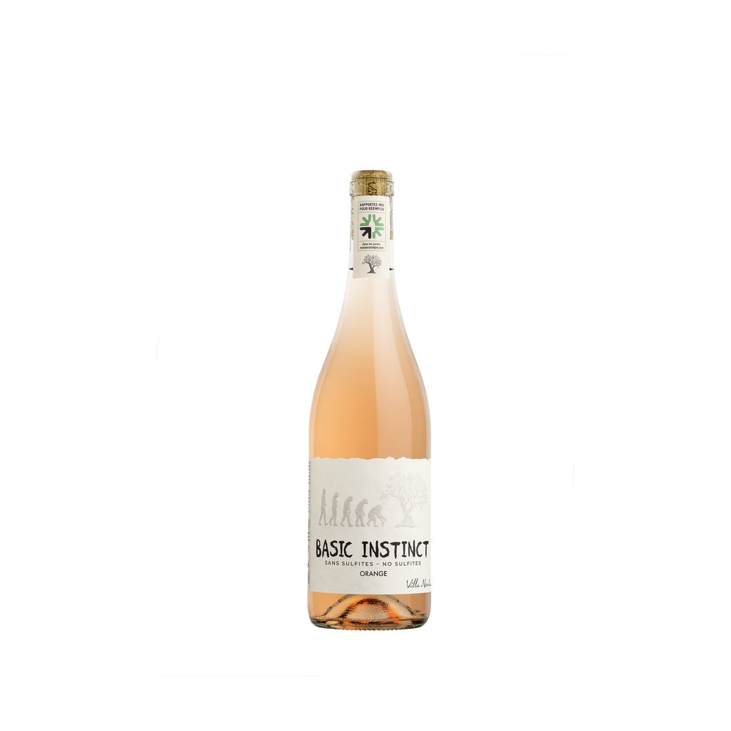 [VN-VO-BASINS75] 75cl - IGP Hérault orange 'Basic Instinct' méthode nature bio (sans sulfite ajouté, réemploi) - Villa Noria