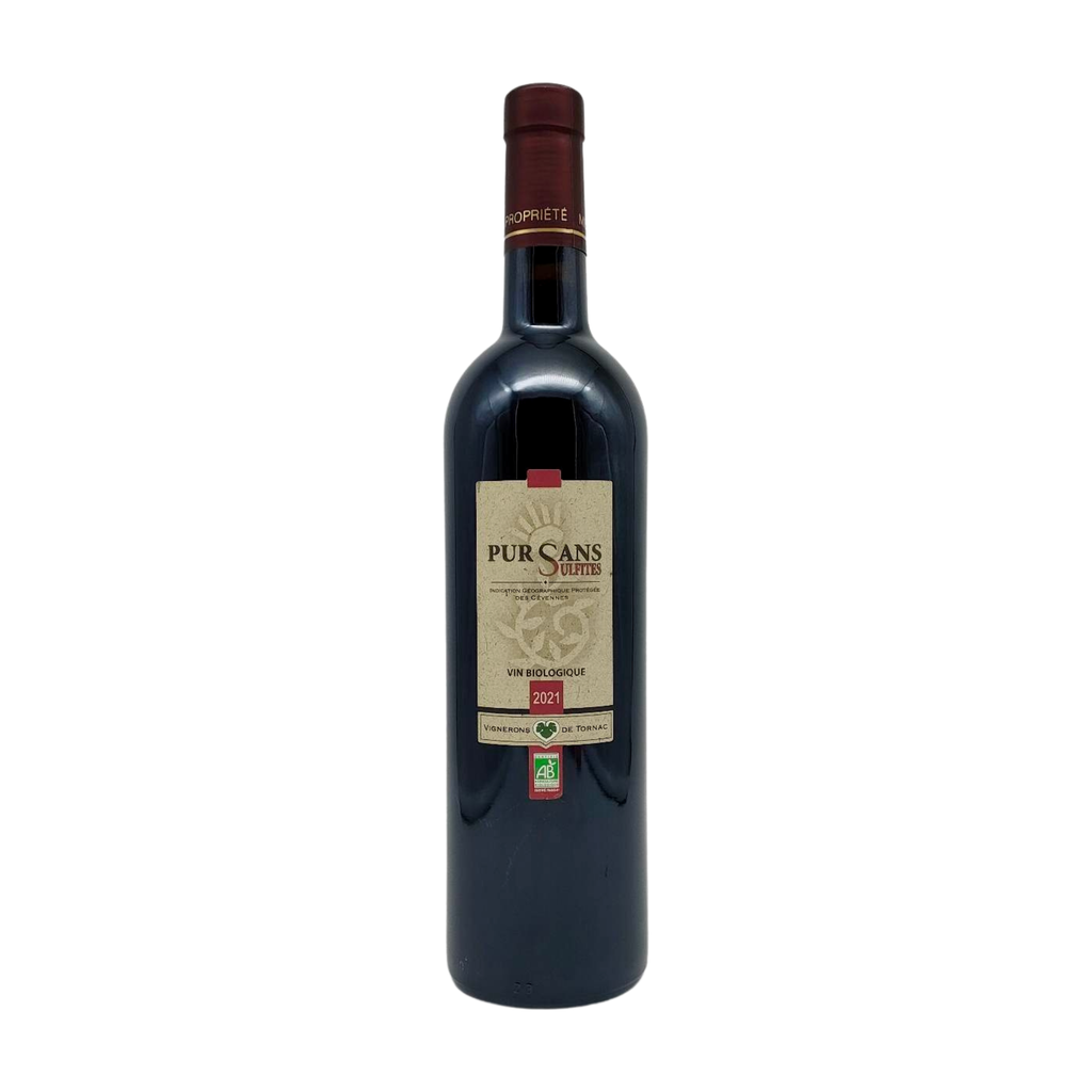 [VR-LGRCV-PURSS75] 75cl - IGP Cévennes rouge Pur sans sulfite ajouté bio - Vignerons de Tornac