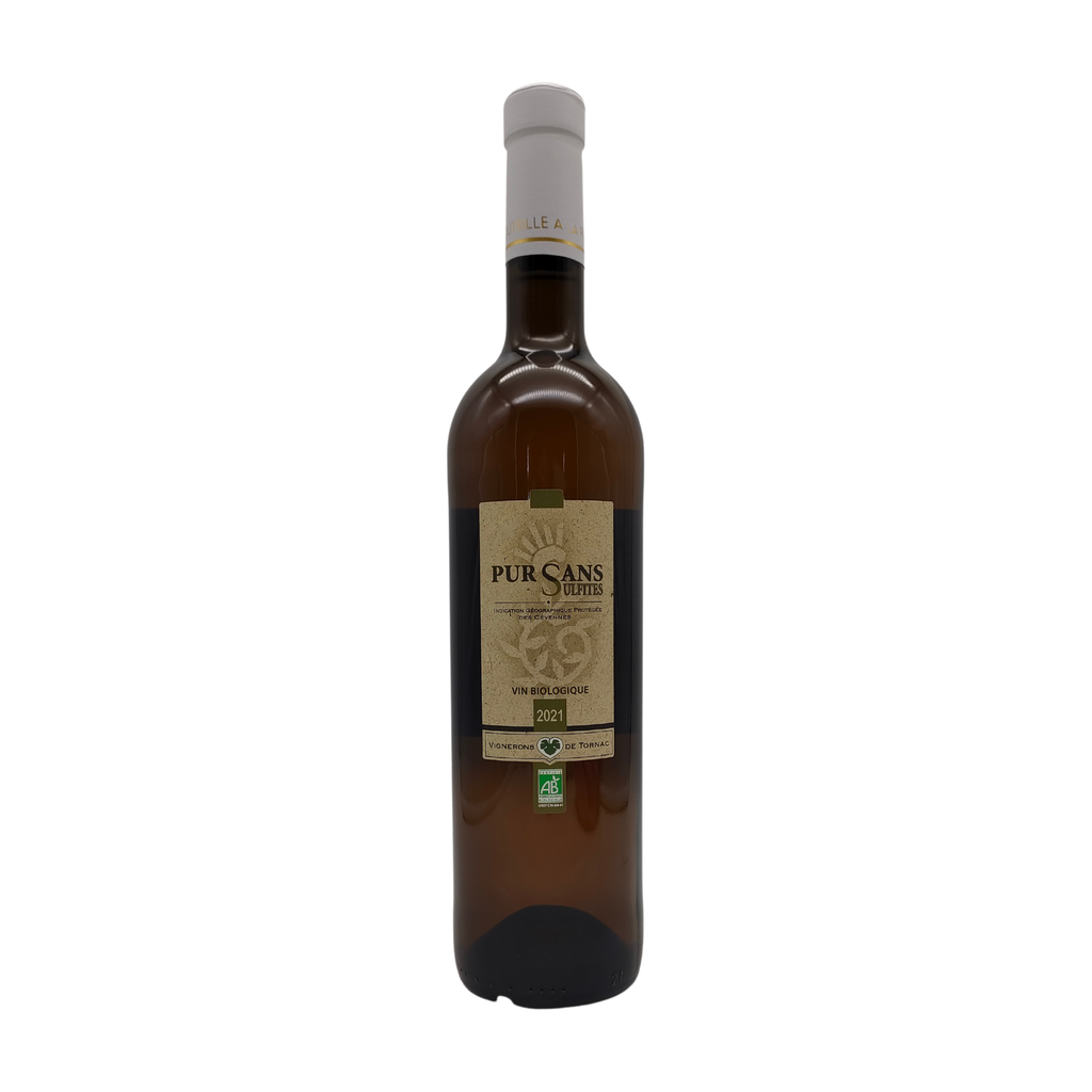 [VB-LGRCV-PURSS75] 75cl - IGP Cévennes blanc Pur sans sulfite ajouté bio - Vignerons de Tornac