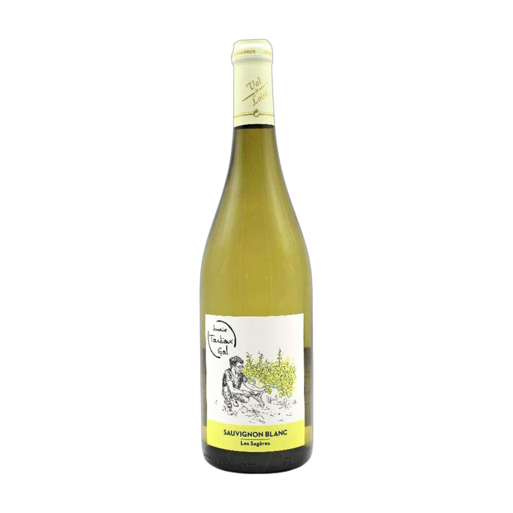 75cl - AOC Touraine blanc sec sauvignon Les Sagères bio - Courtault Tardieux