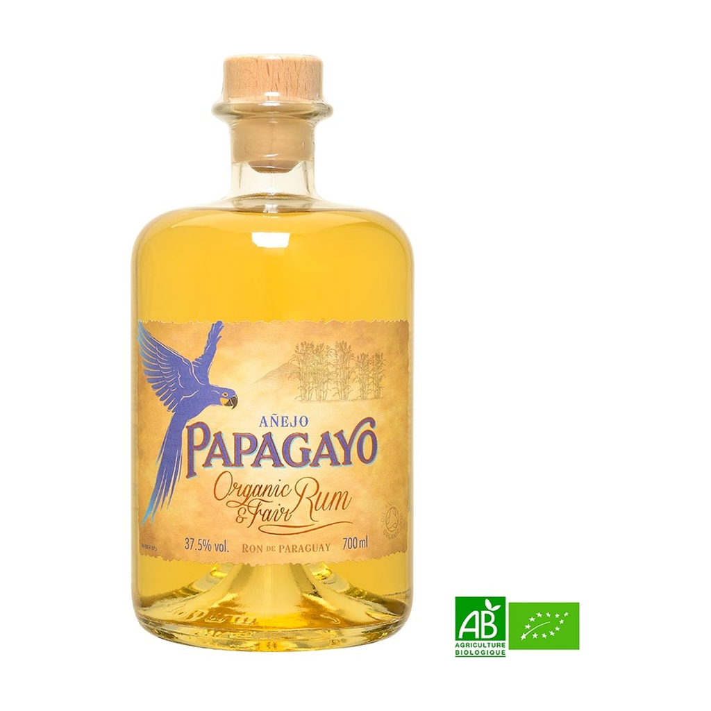 [AL-RHUMPAPBR70] 70cl - Rhum brun 37,5° bio - Papagayo