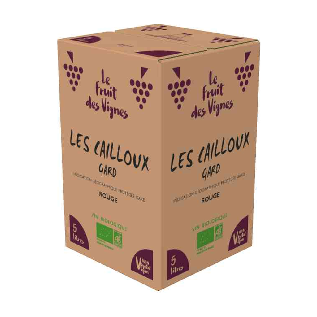 [VR-3005F] 5l - IGP Gard Rouge bio - Les Cailloux