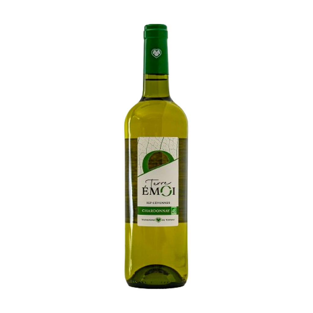 75cl - IGP Cévennes blanc Chardonnay Terre Émoi bio - Tornac