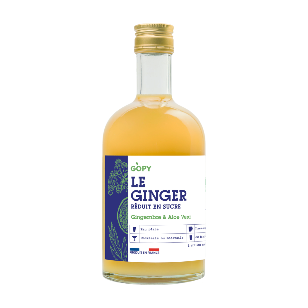 50cl - Le Ginger Zero Sucre (boisson à base de gingembre et aloe vera) bio - Gopy
