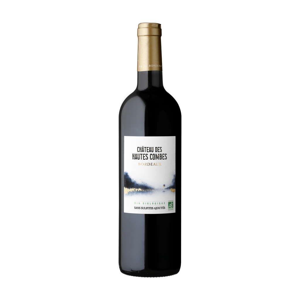 75cl - AOC Bordeaux rouge sans sulfites ajoutés bio - Château des Hautes Combes