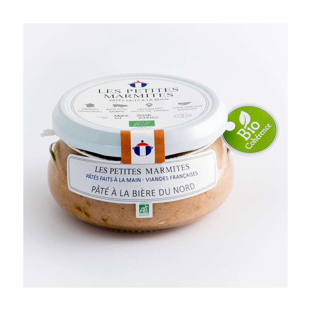 150g - Pâté à la bière du Nord bio (réemploi) - Les Petites Marmites