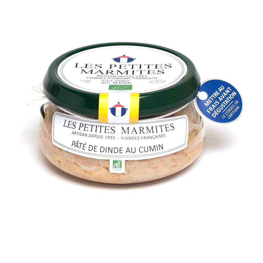 150g - Pâté de dinde au cumin bio (réemploi) - Les Petites Marmites
