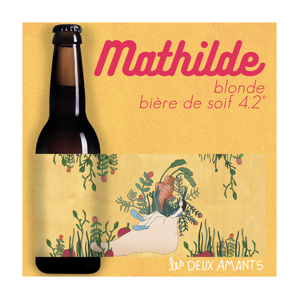 [2A-MATHILDE33] 33cl - Mathilde - Blonde légère 4,2° bio (réemploi) - Les 2 Amants