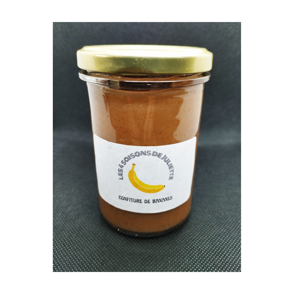 [4S-CFBANA240] 240g - Confiture de Bananes bio - Les 4 Saisons de Juliette