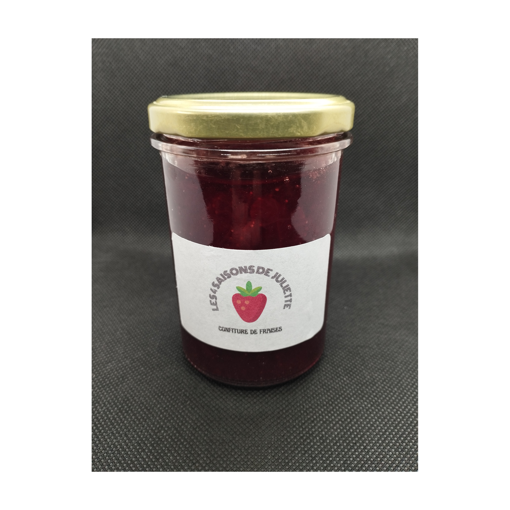 [4S-CFFRAI240] 240g - Confiture de Fraises bio - Les 4 Saisons de Juliette