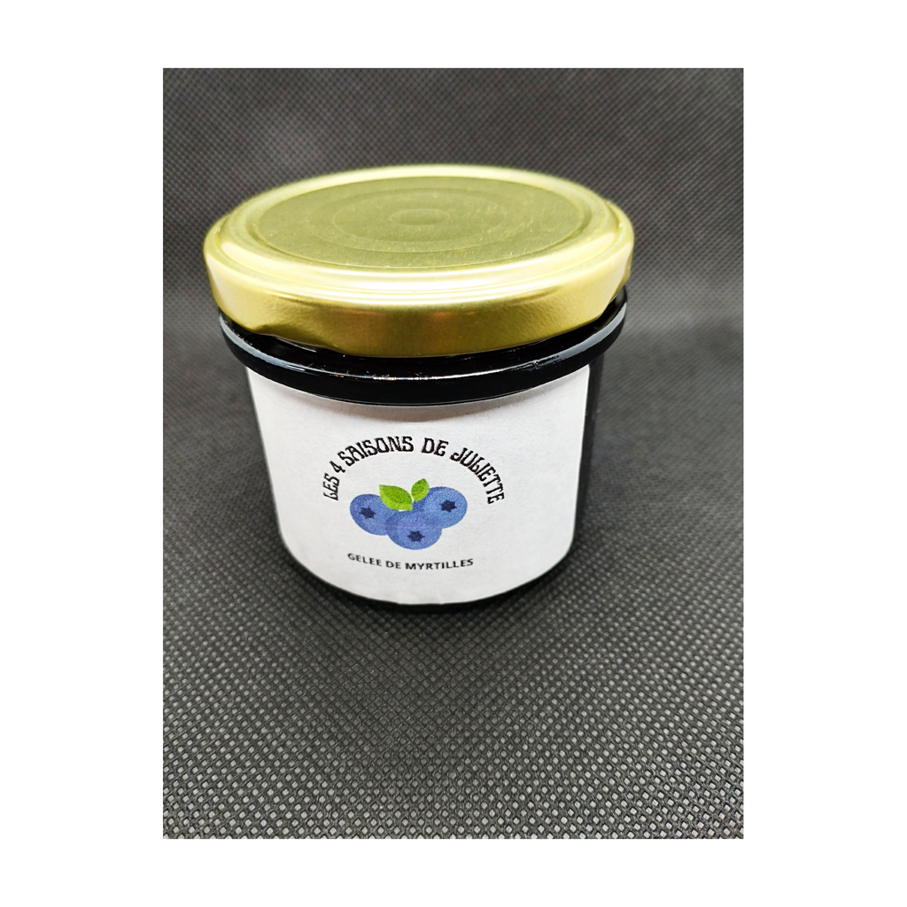 [4S-CFMYRT130] 130g - Gelée de Myrtilles bio - Les 4 Saisons de Juliette