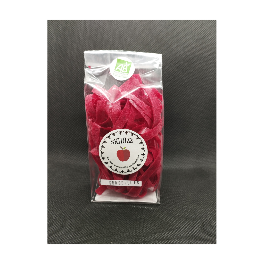 [4S-STGROS25] 25g - Skidizz de Groseille en tagliatelles bio - Les 4 Saisons de Juliette