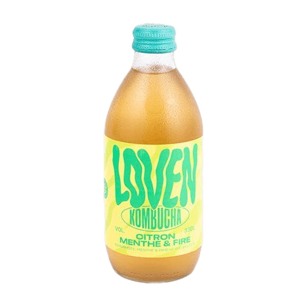 33cl - Kombucha Citron, Menthe and Fire (Piment d'Espelette) bio - Loven Kombuchas