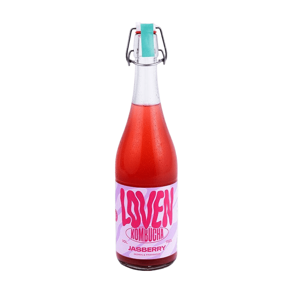 75cl - Kombucha Jasberry (Jasmin-Framboise) bio (réemploi) - Loven Kombuchas
