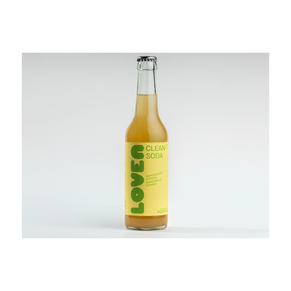 33cl - Loven Clean Soda Bergamote-Citron bio Bouteille verre (réemploi) - Loven crew