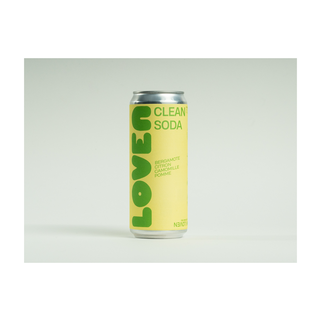25cl - Loven Clean Soda Bergamote-Citron bio Canette alu - Loven crew