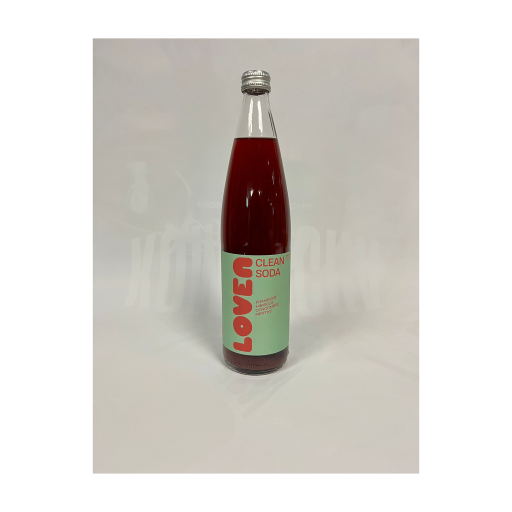 75cl - Loven Clean Soda Framboise-Hibiscus bio Bouteille verre (réemploi) - Loven crew