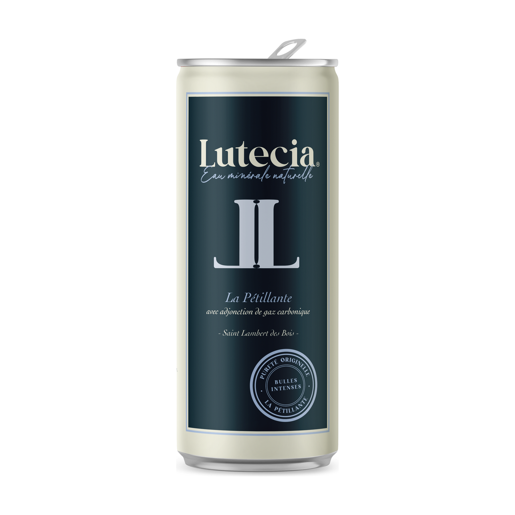[LT-PET33] 33cl - Eau pétillante Bulles intenses (canette alu) - Lutecia