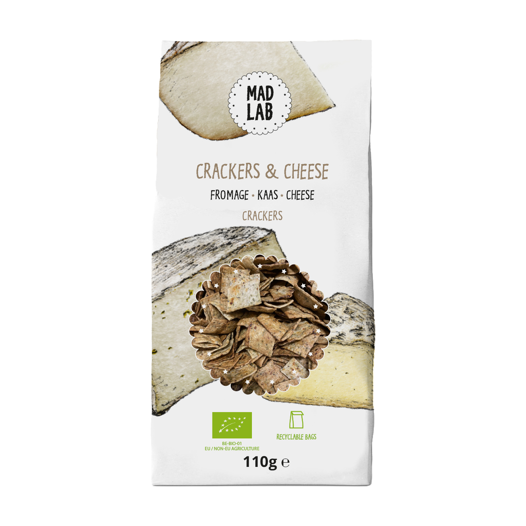 [ML-D172] 110g - Crackers 'Crackers and cheese' au fromage bio - Mad lab