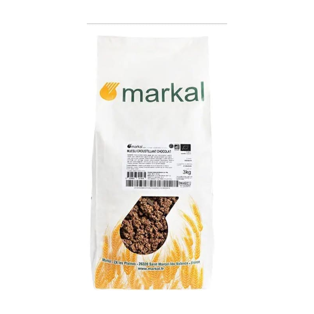 [MK-MUESCRCH3KG] 3kg - Muesli croustillant chocolat bio - Markal