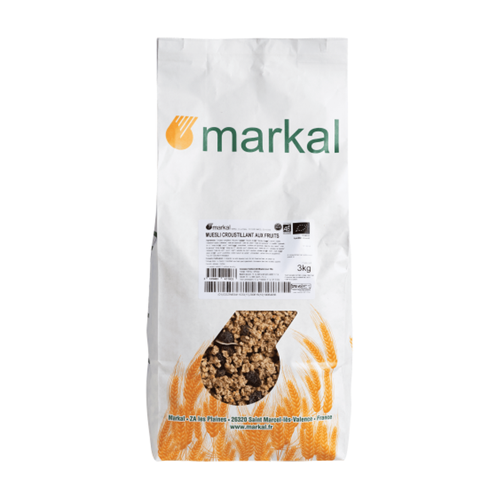 [MK-MUESCRF3KG] 3kg - Muesli croustillant aux fruits bio - Markal