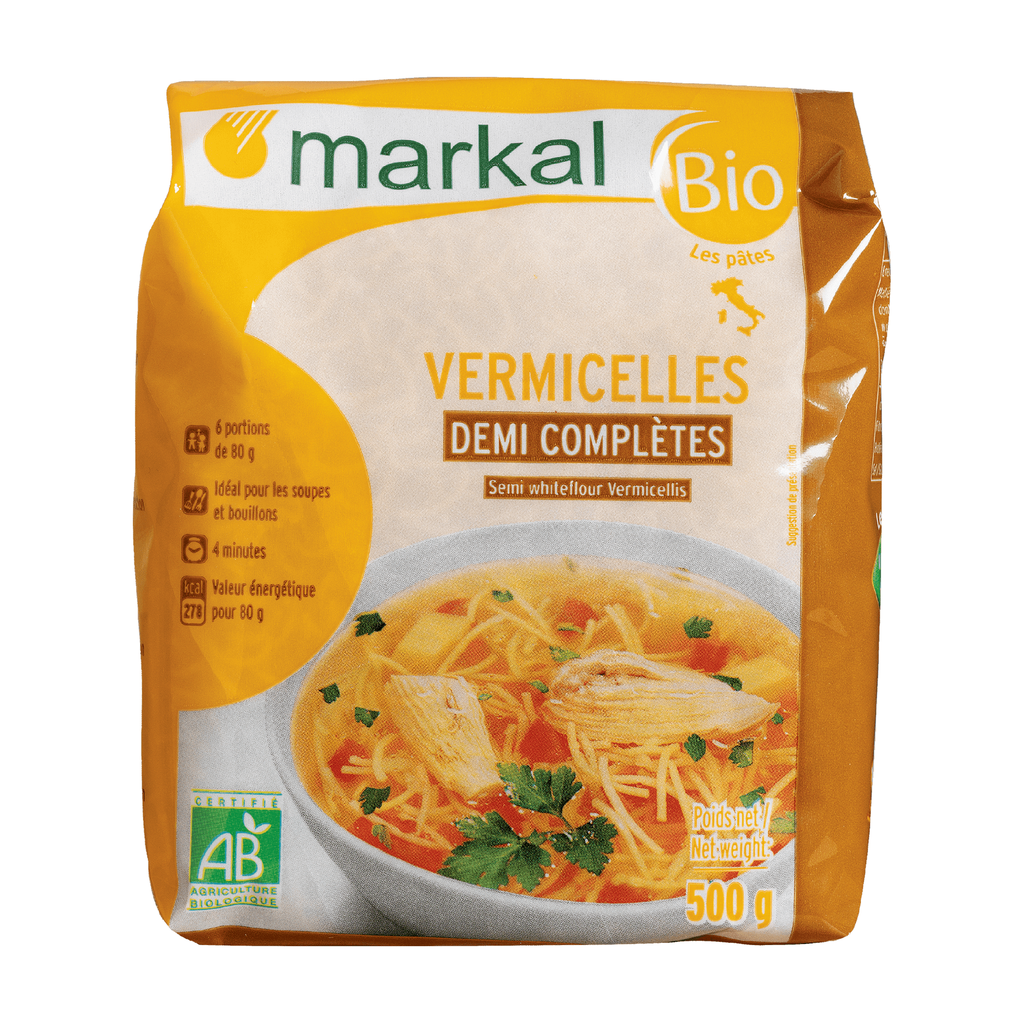 [MK-VERDCC500] 500g - Vermicelles demi-complètes bio - Markal