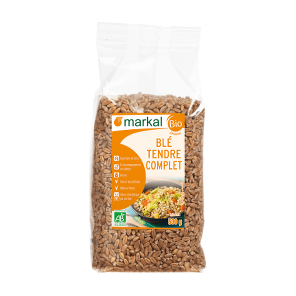 [MK-BLETCC500] 500g - Blé tendre complet bio - Markal