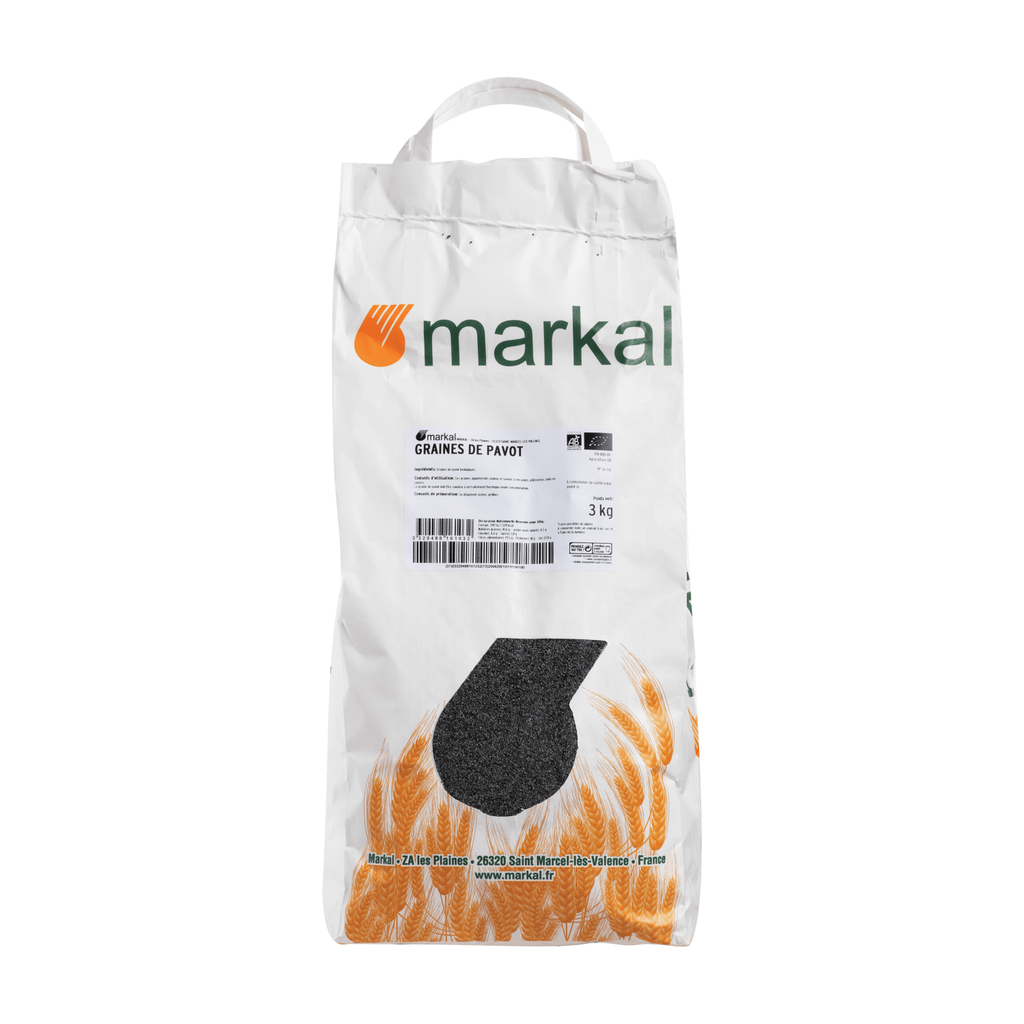 [MK-GRAPS3KG] 3kg - Graînes de pavot bio - Markal