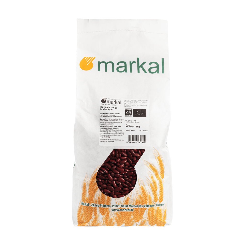 [MK-HARROUGK5KG] 5kg - Haricots rouges Kidney bio - Markal