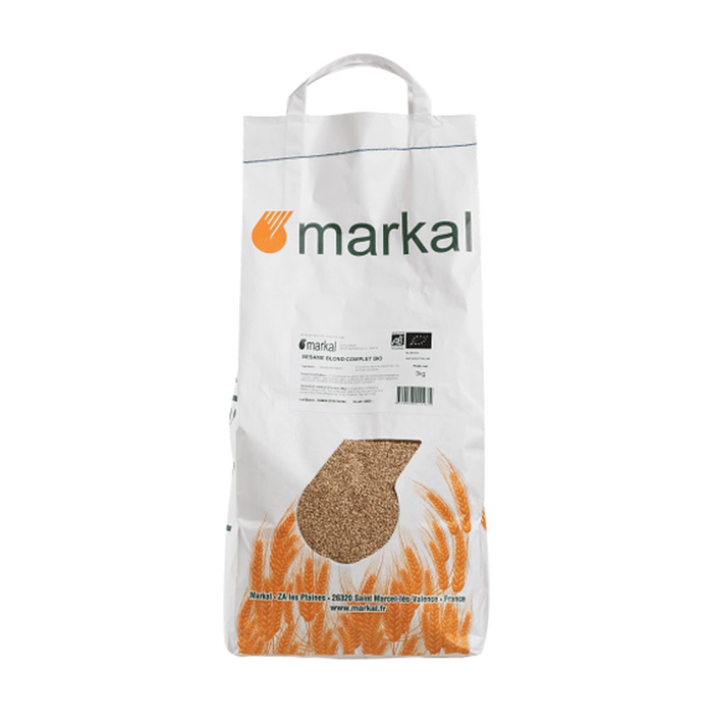 [MK-SESBCS3] 3kg - Sésame blond complet bio - Markal