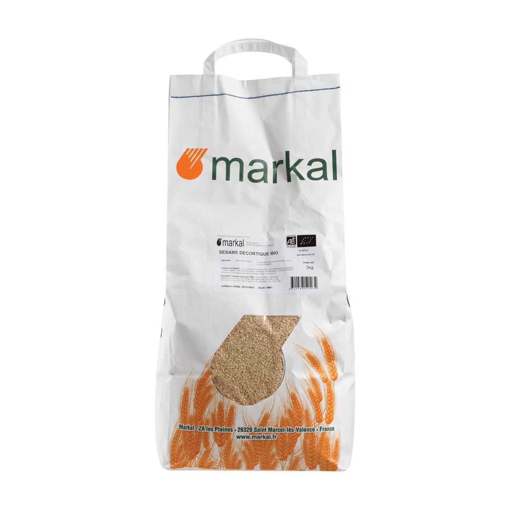 [MK-SESDS3] 3kg - Sésame décortiqué bio - Markal