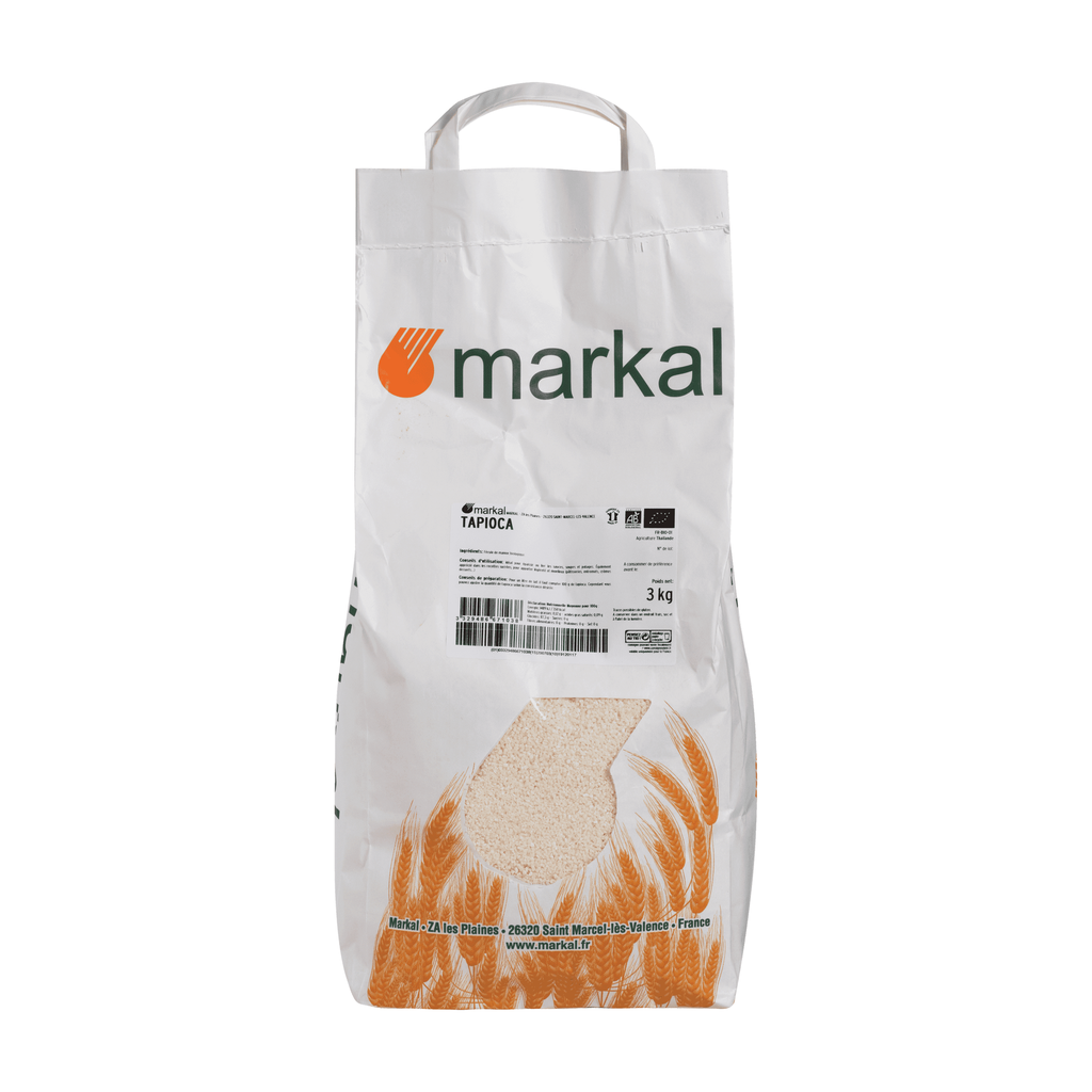 [MK-TAPS3] 3kg - Fécule de manioc (tapioca) bio - Markal