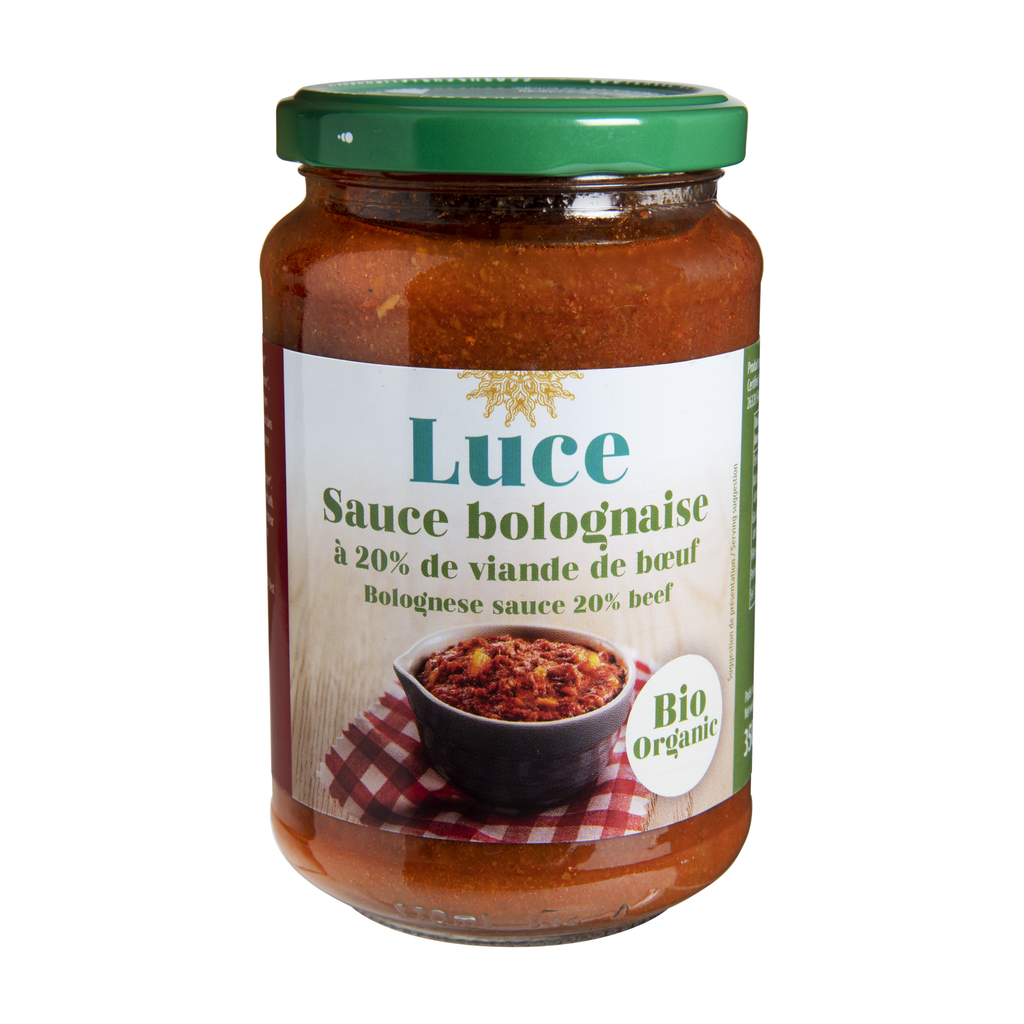 [MK-LUSAUBBC350] 350g - Sauce bolognese 20% boeuf bio - Luce