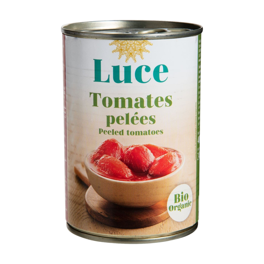 [MK-BITOMPEL400] 400g - Tomates pelées bio - Luce