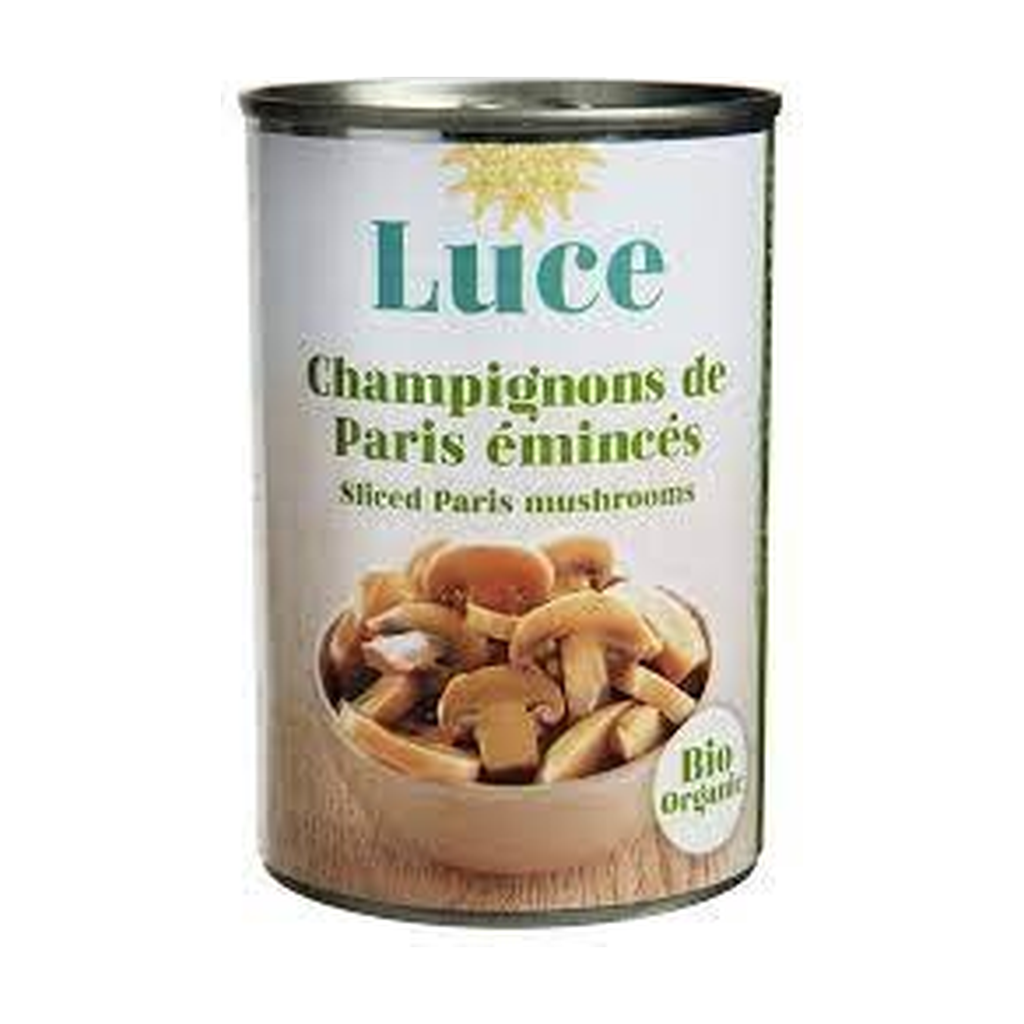 400g - Champignons de Paris - émincé bio - Luce